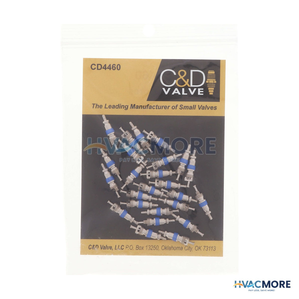 C&D Valve Blue Valve Core W/ Teflon Seal (Pack of 25) CD4460/25