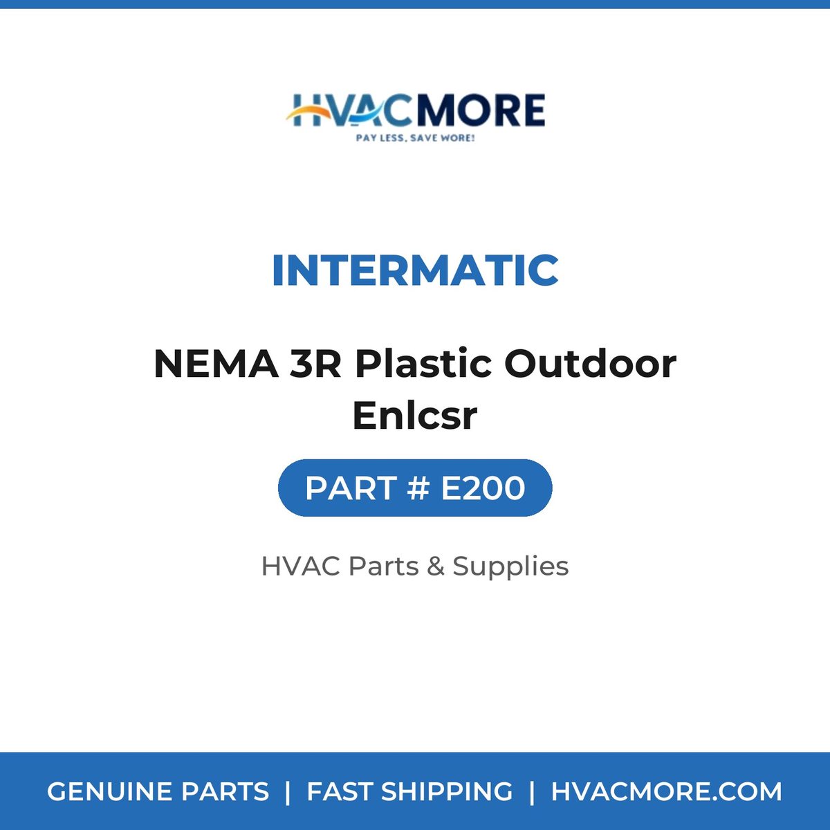 Intermatic NEMA 3R Plastic Outdoor Enlcsr E200