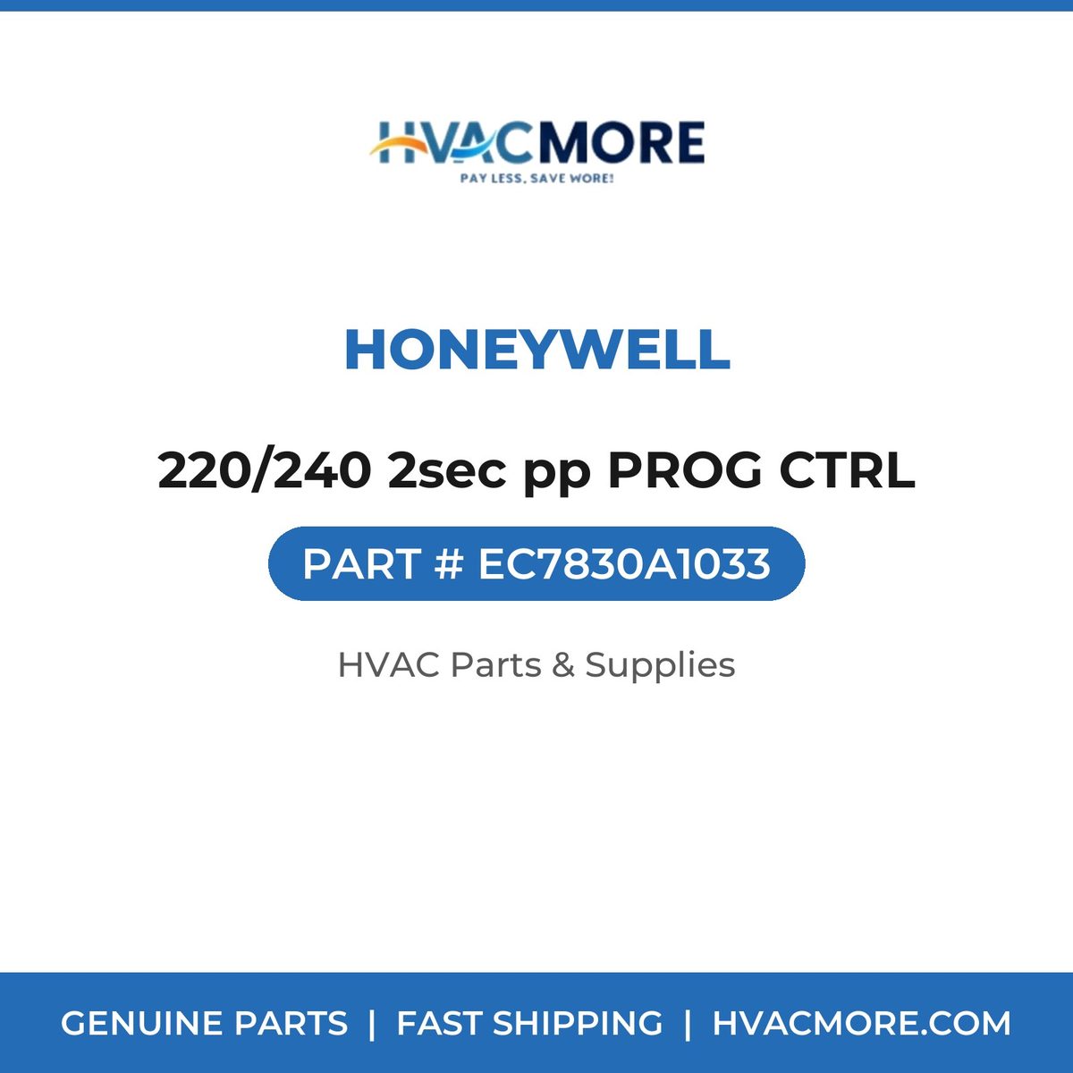 Honeywell 220/240 2sec pp PROG CTRL EC7830A1033