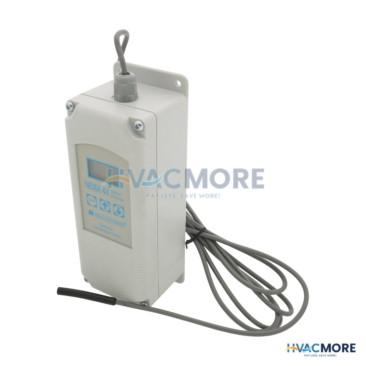 Ranco 1-STAGE ETC Temp. Control W/ Sensor (120/240V Input) Plastic Enclosure ETC-141000-000