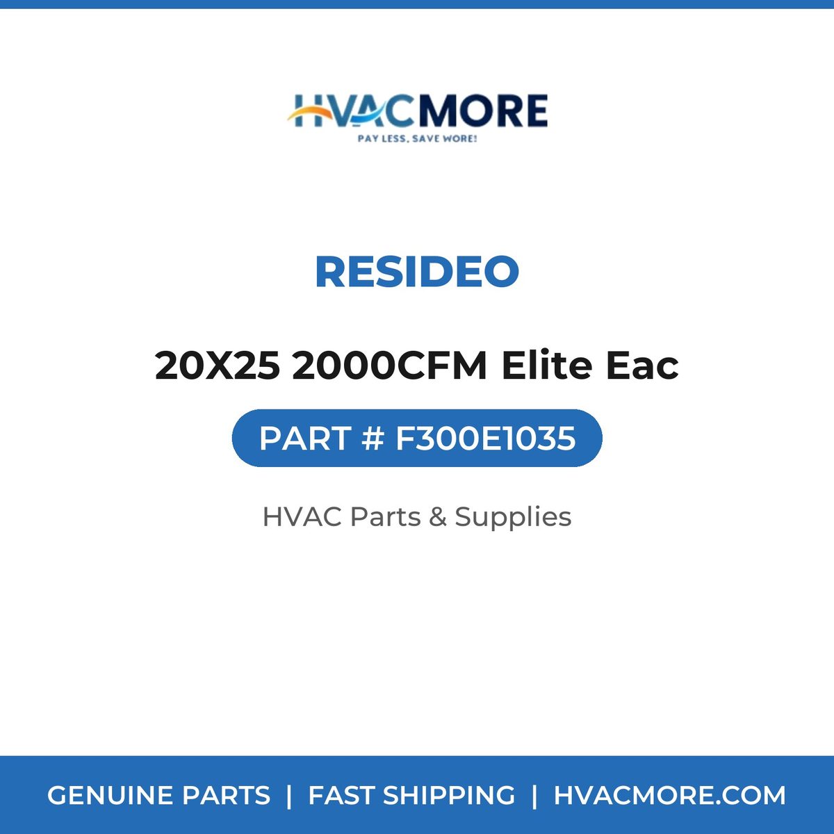 Resideo 20X25 2000CFM Elite Eac F300E1035