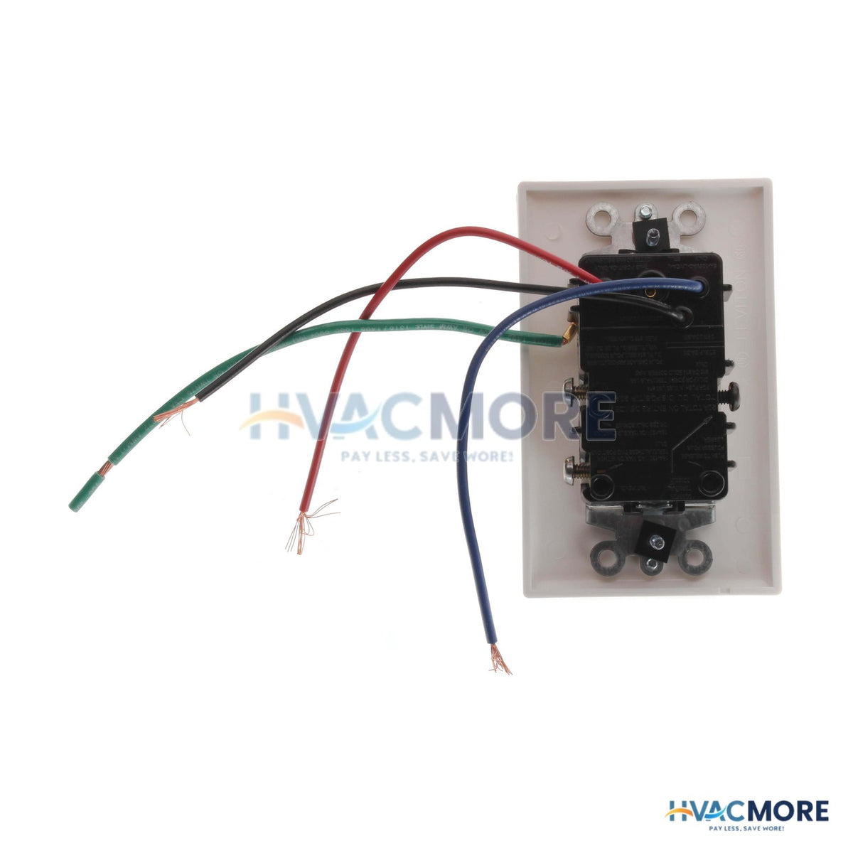 Panasonic Panasonic EcoSwitch 4-FUNC On/Off Wll Switch Exhaust Fan Ht Lght & Nght Lght, FV-WCSW41-W, White FV-WCSW41-W