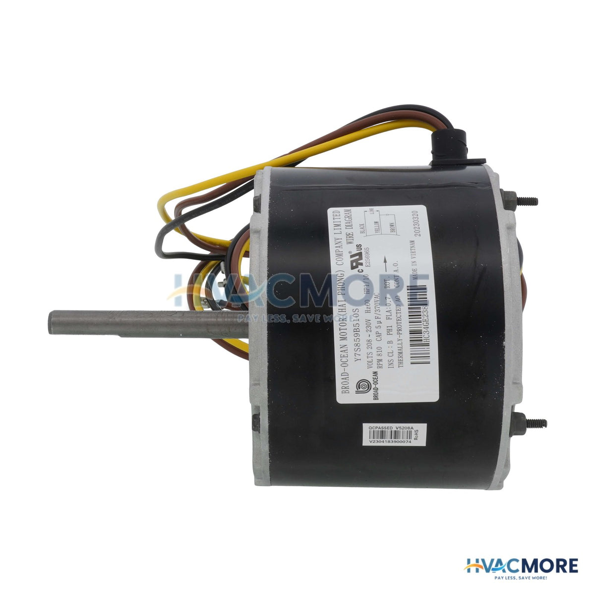 Carrier 1/10HP 1PH 208/230V 800RPM Mtr HC34GE238