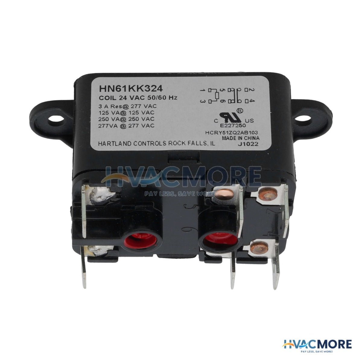 Carrier DPST 24V Pilot Duty Relay HN61KK324