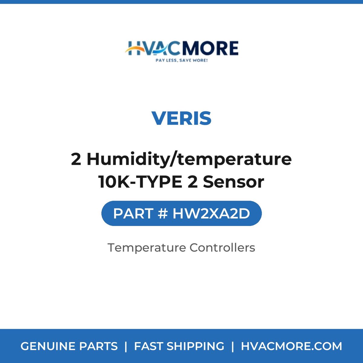 Veris 2 Humidity/temperature 10K-TYPE 2 Sensor HW2XA2D