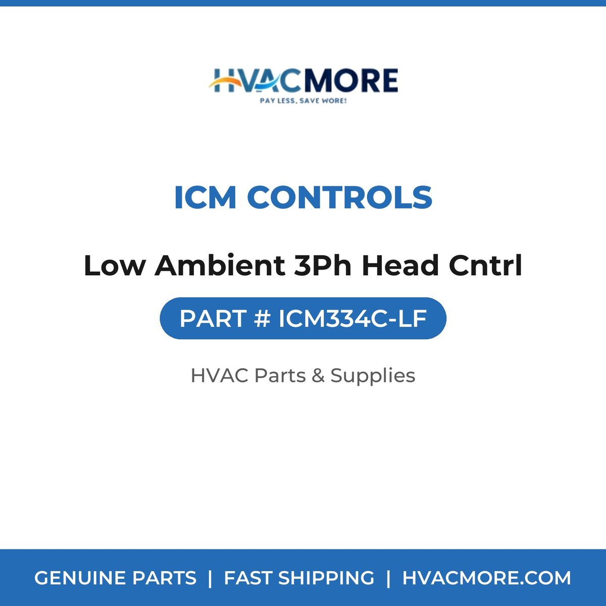 ICM Controls Low Ambient 3Ph Head Cntrl ICM334C-LF