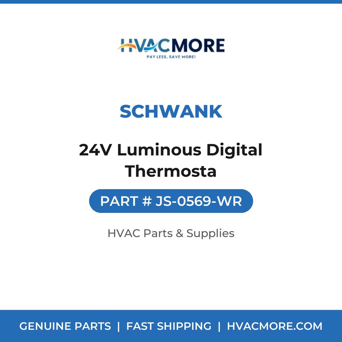 SCHWANK 24V Luminous Digital Thermosta JS-0569-WR