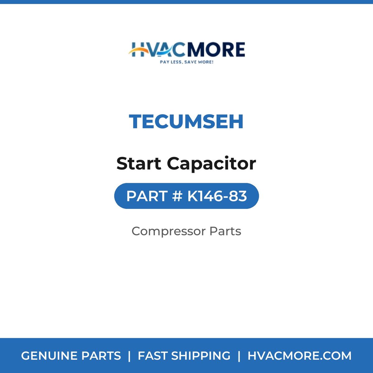 Tecumseh Start Capacitor K146-83