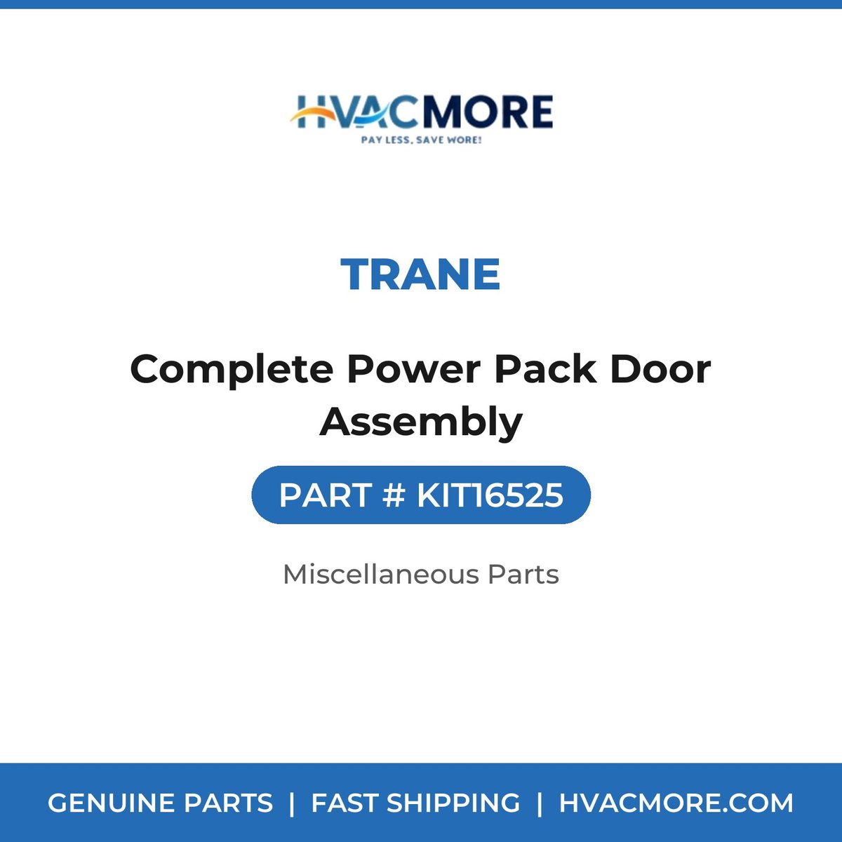 Trane Complete Power Pack Door Assembly KIT16525
