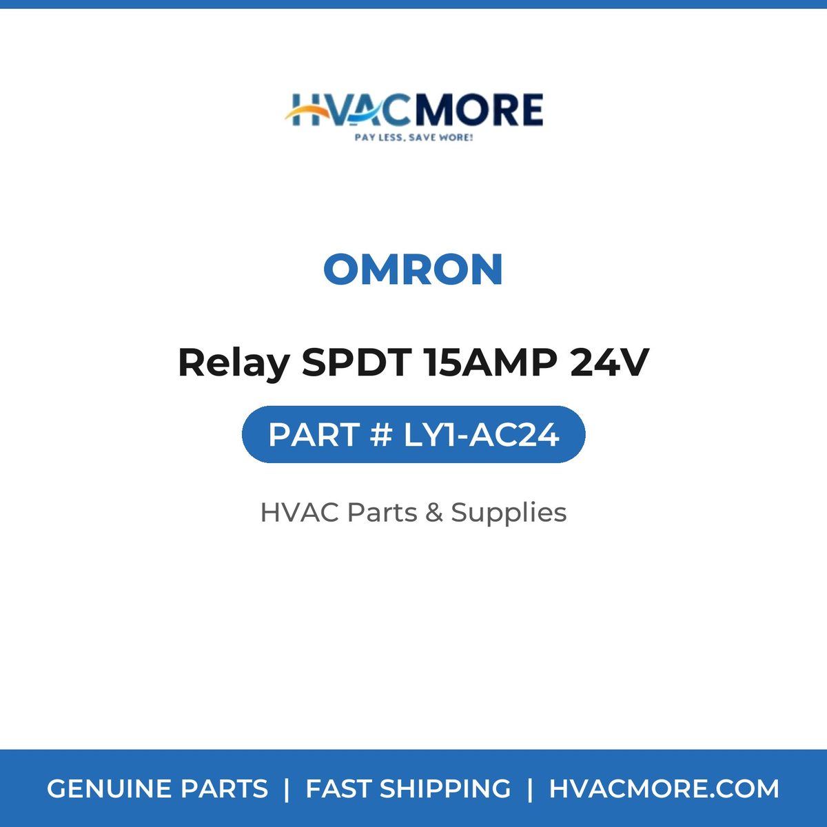 Omron Relay SPDT 15AMP 24V LY1-AC24