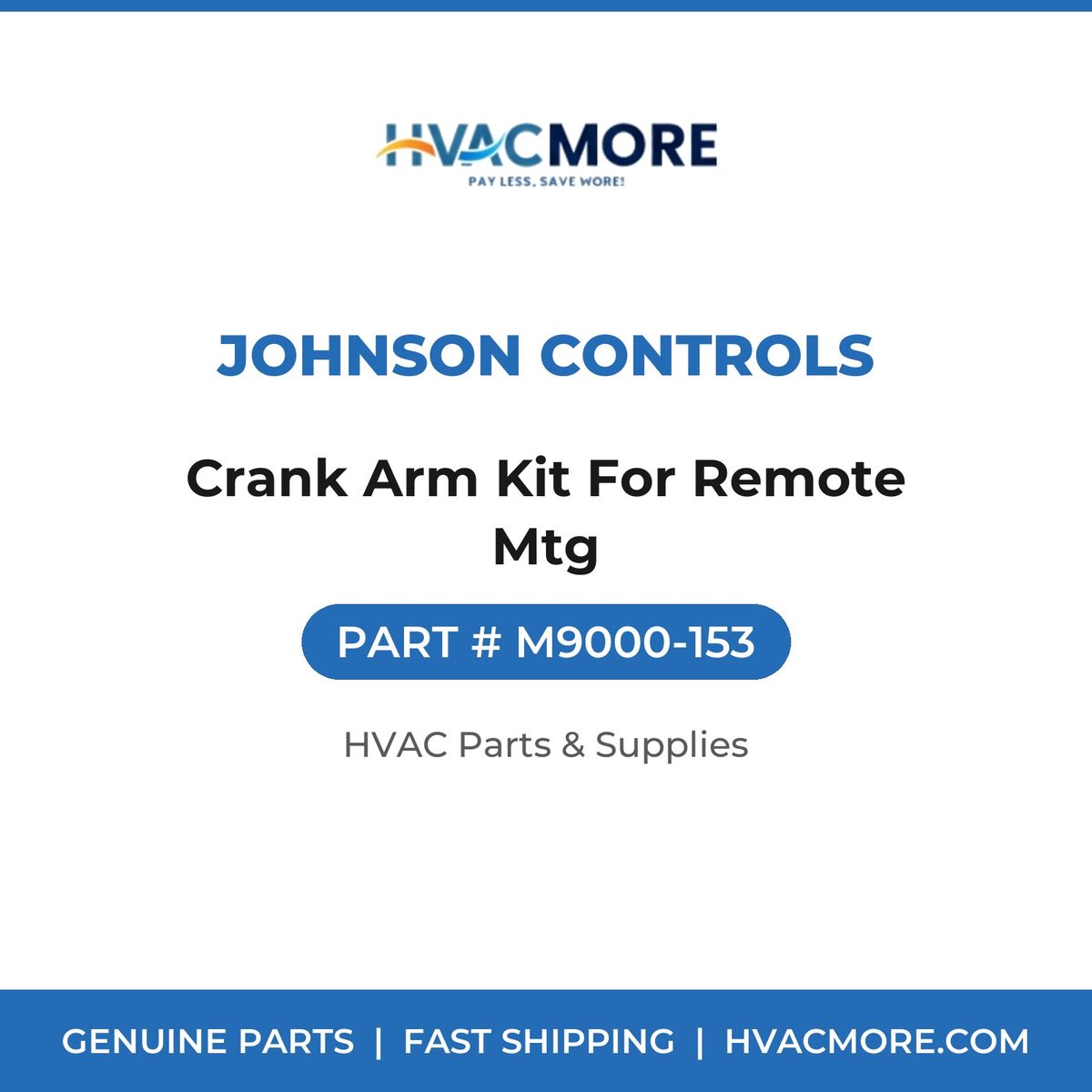 Johnson Controls Crank Arm Kit For Remote Mtg M9000-153