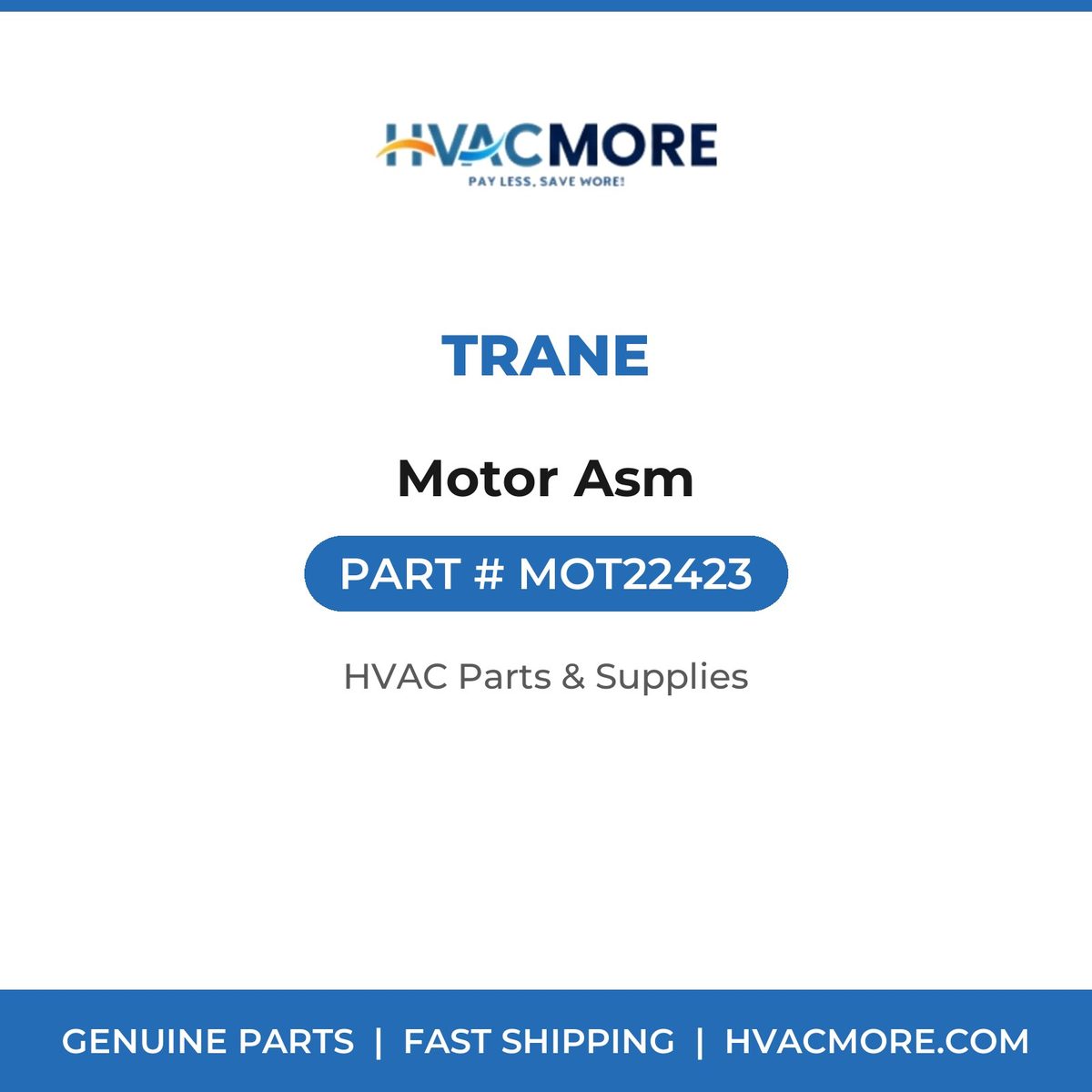 Trane Motor Asm MOT22423