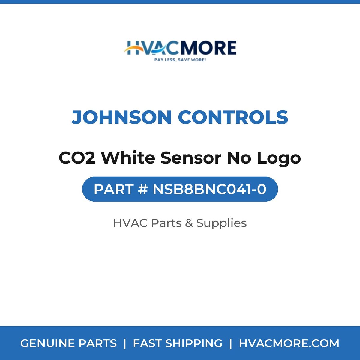 Johnson Controls CO2 White Sensor No Logo NSB8BNC041-0