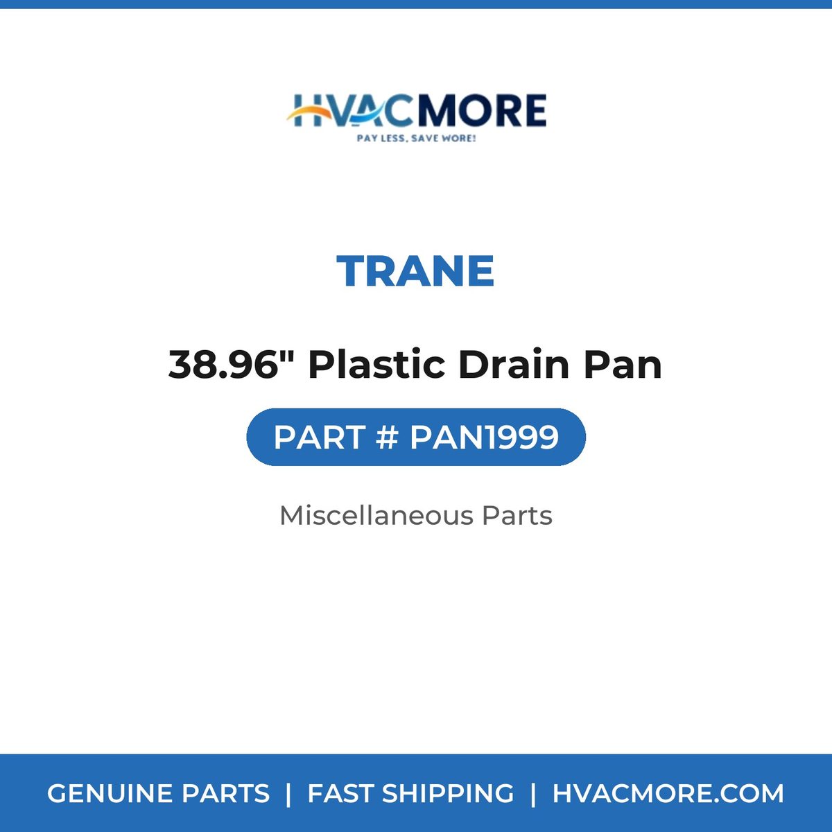 Trane 38.96" Plastic Drain Pan PAN1999