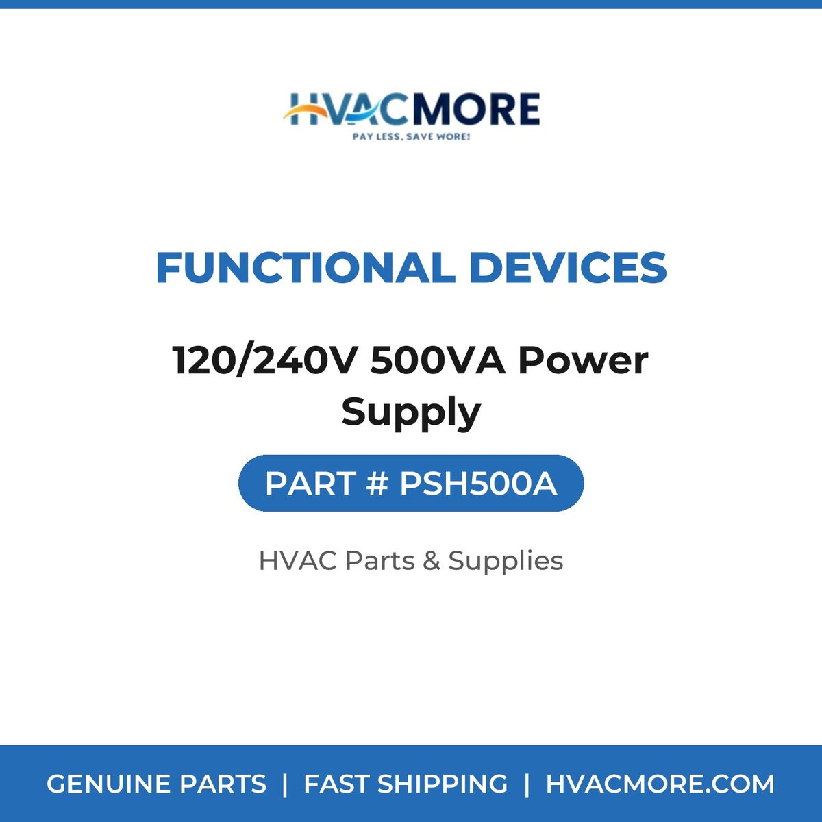Functional Devices 120/240V 500VA Power Supply PSH500A