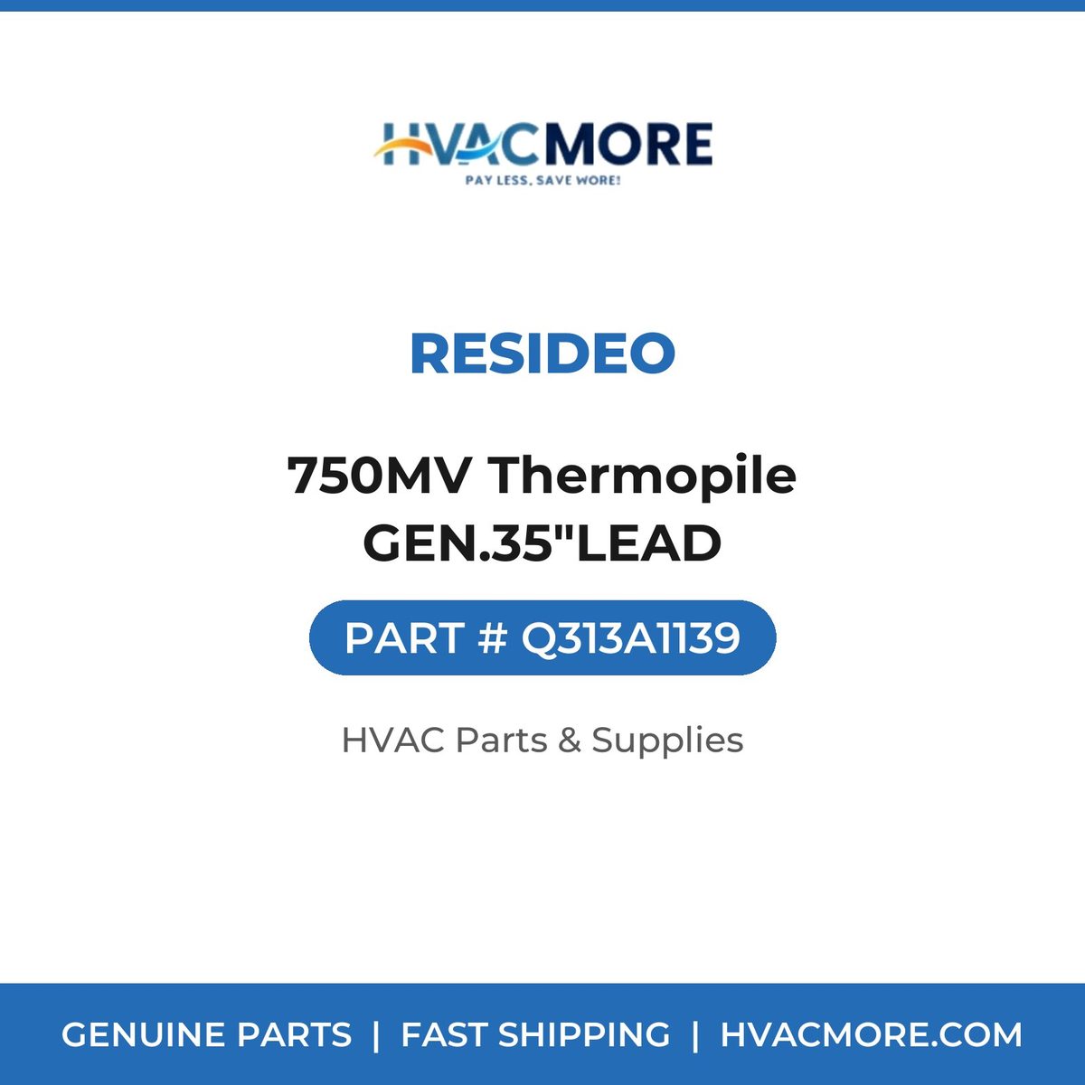 Resideo 750MV Thermopile GEN.35"LEAD Q313A1139