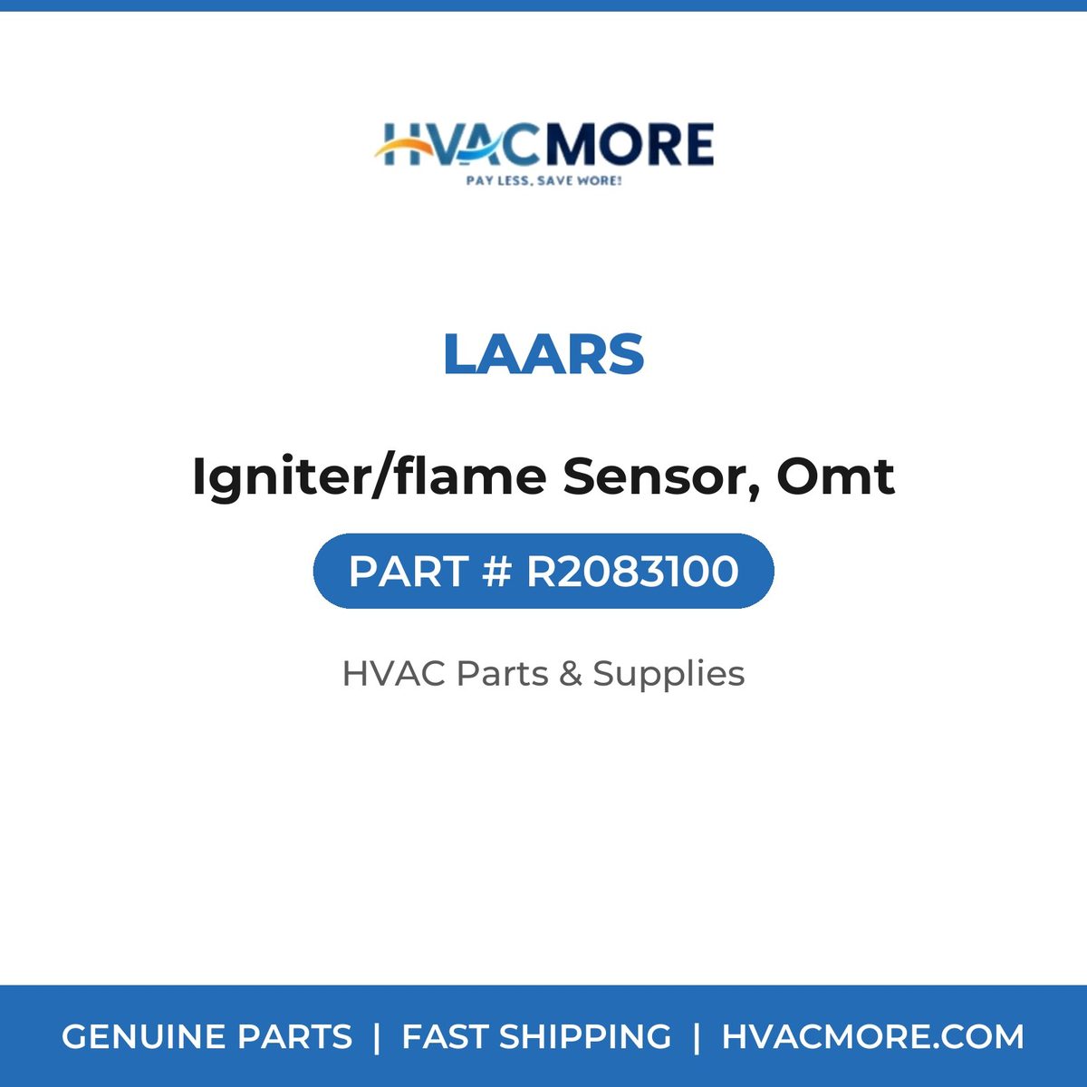 Laars Igniter/flame Sensor, Omt R2083100