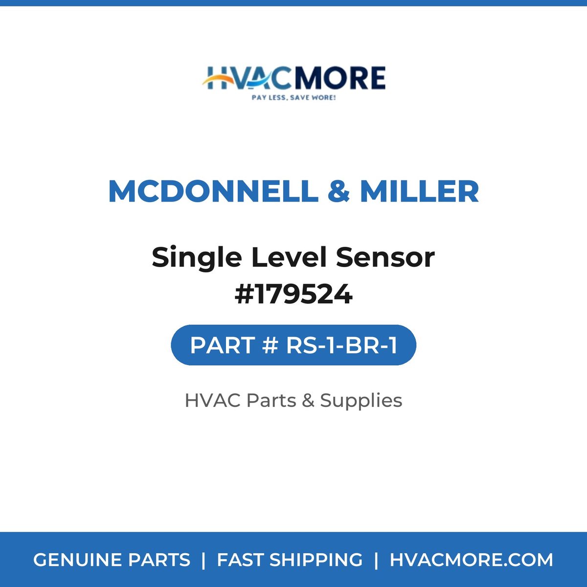 McDonnell & Miller Single Level Sensor #179524 RS-1-BR-1