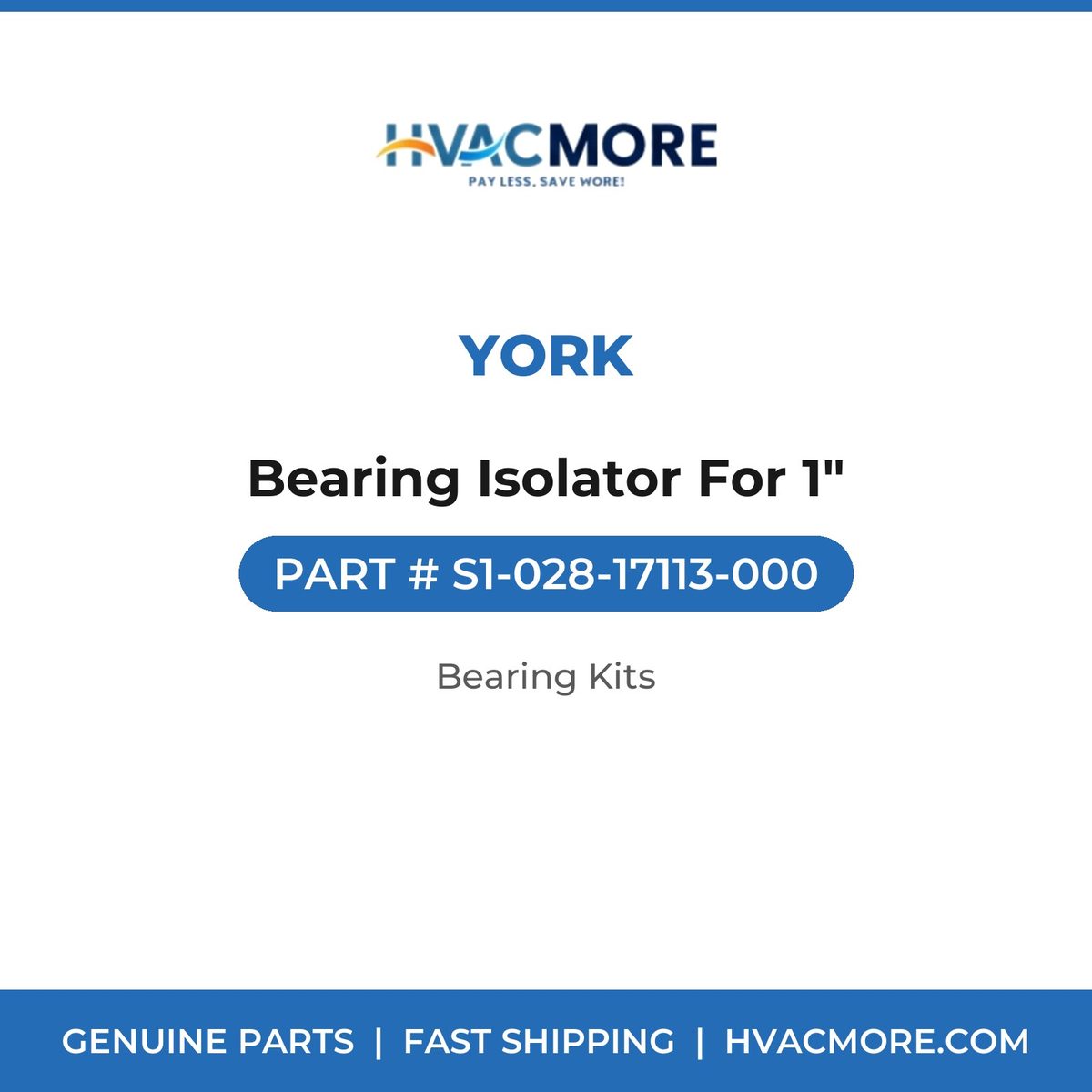 York Bearing Isolator For 1" S1-028-17113-000