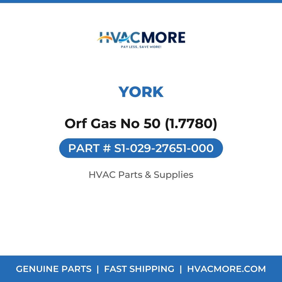 York Orf Gas No 50 (1.7780) S1-029-27651-000
