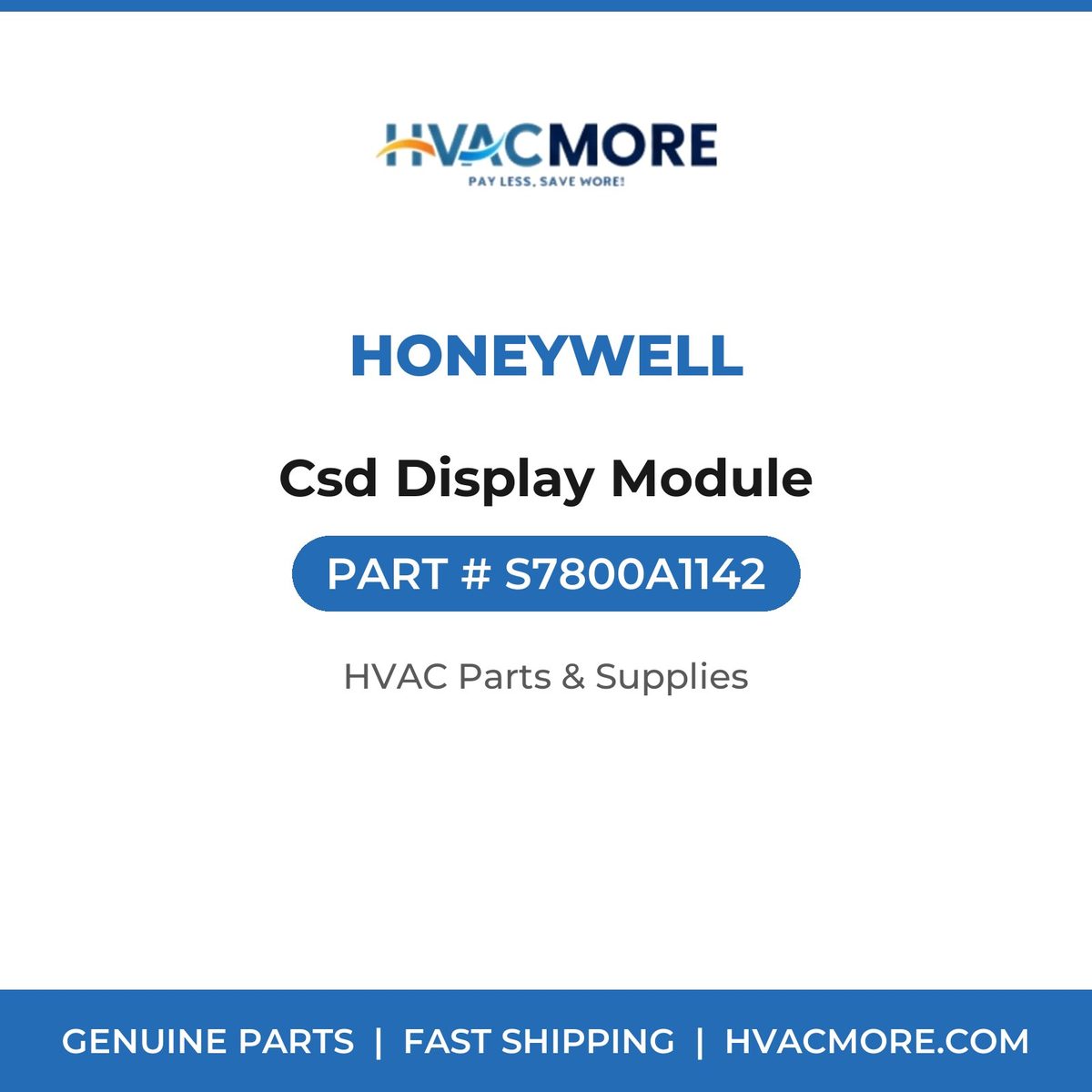 Honeywell Csd Display Module S7800A1142