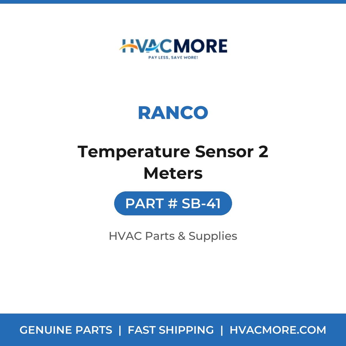 Ranco Temperature Sensor 2 Meters SB-41