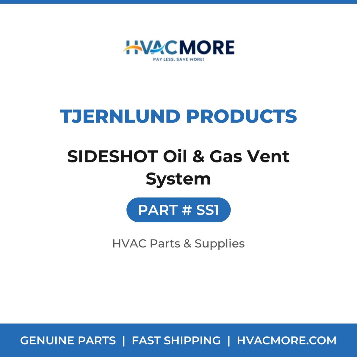 Tjernlund Products SIDESHOT Oil & Gas Vent System SS1