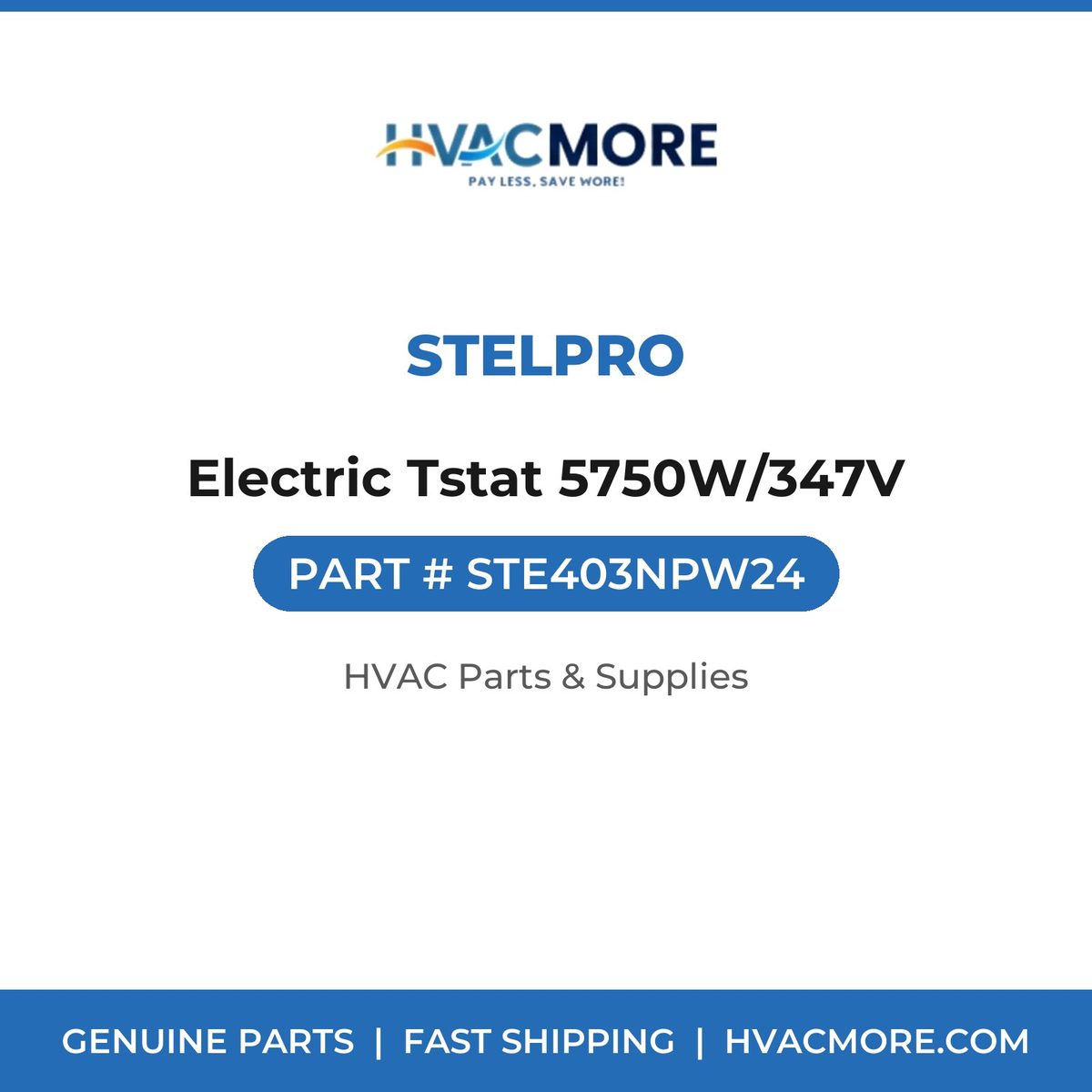 Stelpro Electric Tstat 5750W/347V STE403NPW24