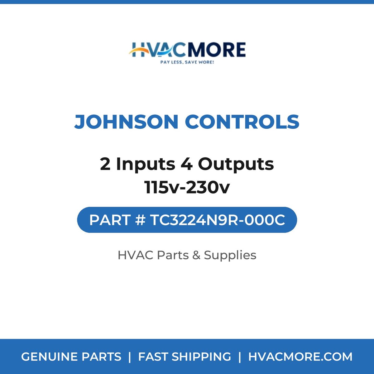 Johnson Controls 2 Inputs 4 Outputs 115v-230v TC3224N9R-000C