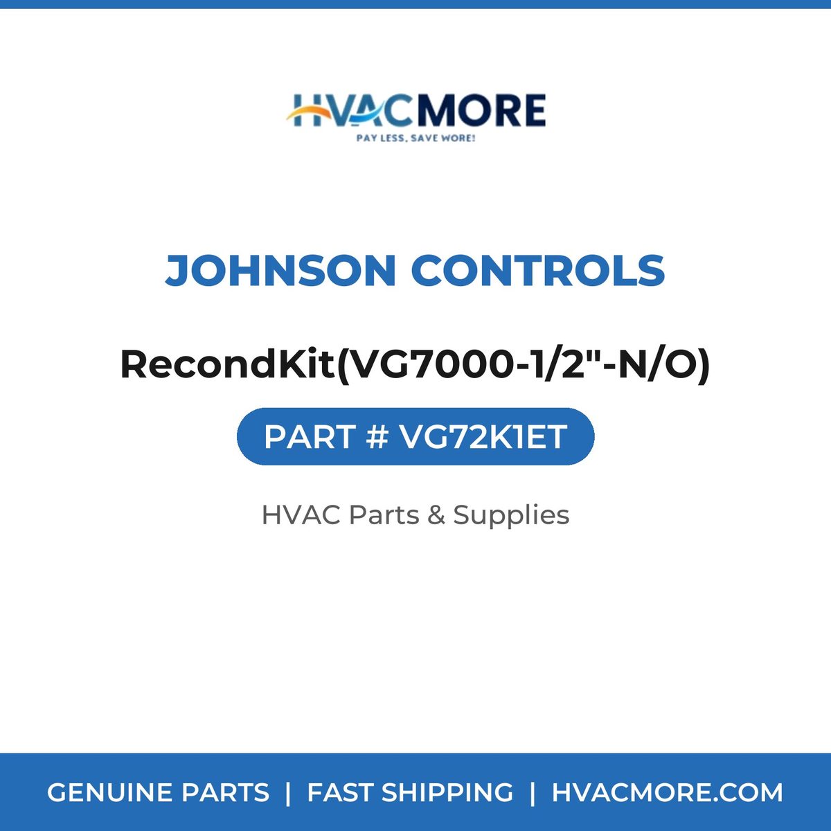 Johnson Controls RecondKit(VG7000-1/2"-N/O) VG72K1ET