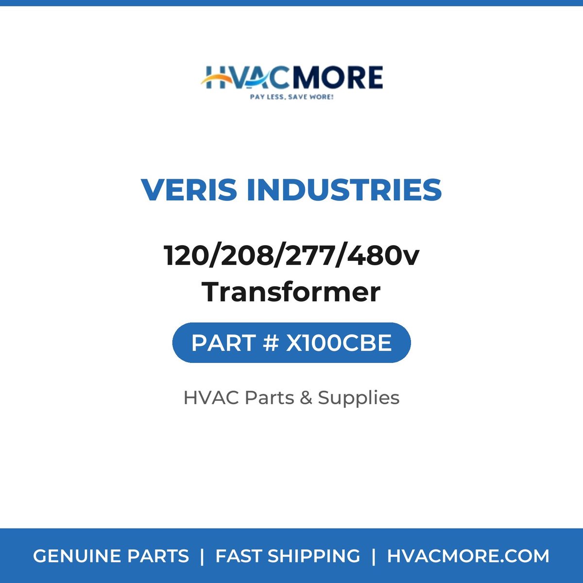 Veris Industries 120/208/277/480v Transformer X100CBE