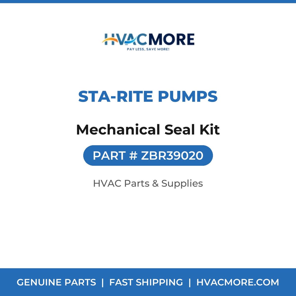 Sta-Rite Pumps Mechanical Seal Kit ZBR39020