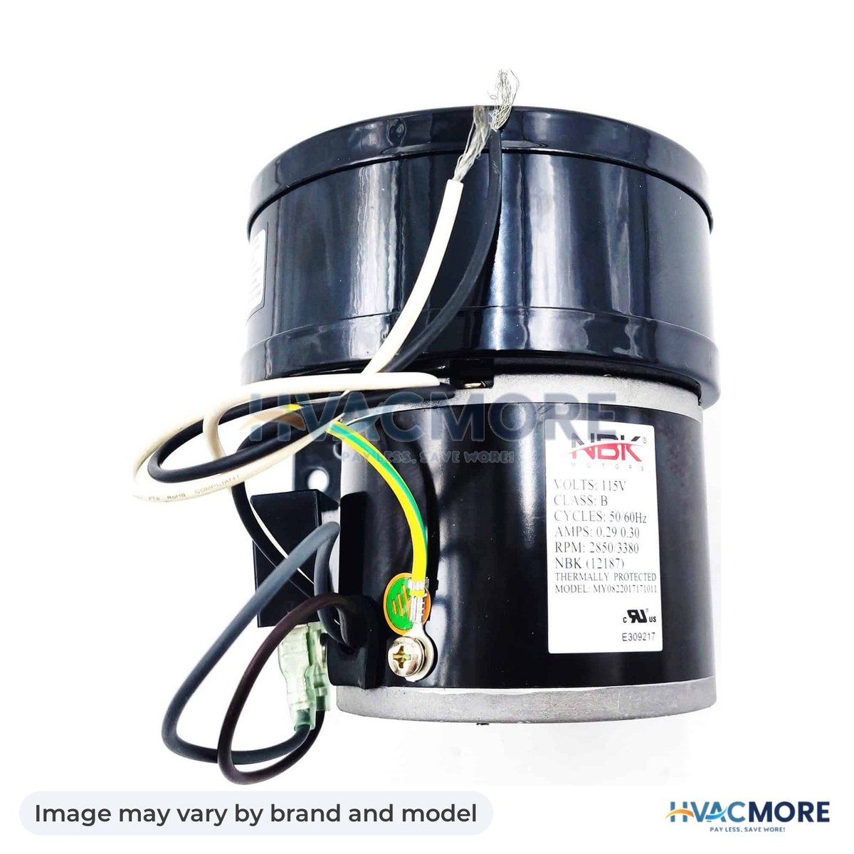 NBK Parts Blower Motor, Draft Inducer 115V HVM-1TDN5 - Image may vary by brand and model