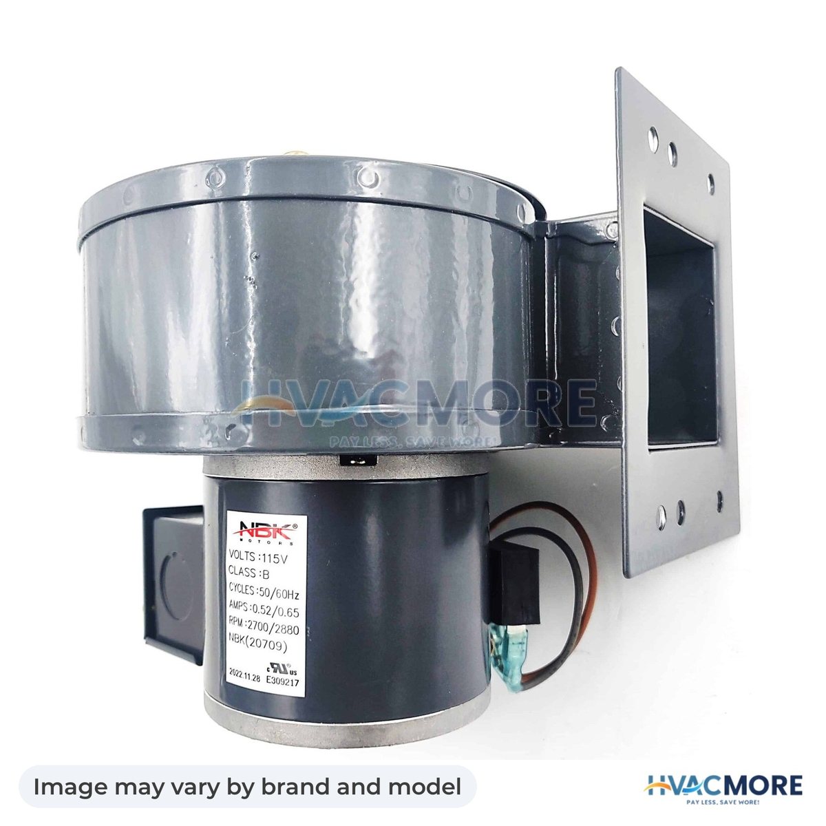 NBK Parts Blower Motor 115V, 50/60Hz HVM-1TDP5 - Image may vary by brand and model