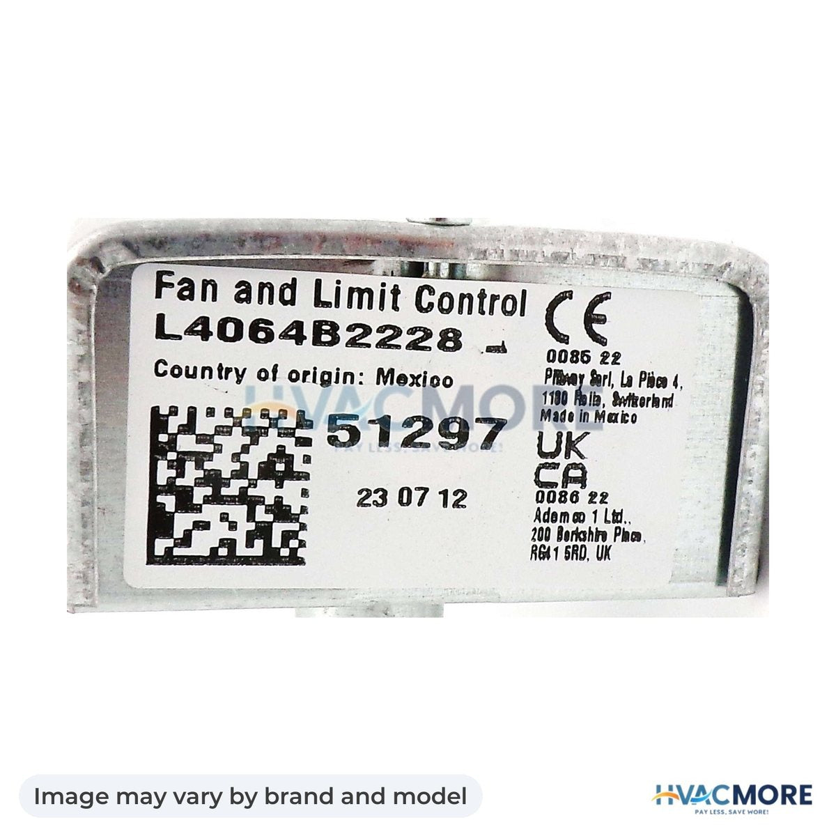 NBK Parts Limit Control Switch HVM-80145 - Image may vary by brand and model