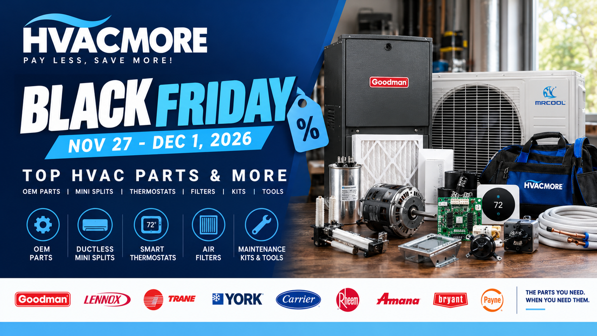 HVACMORE Black Friday &amp; Holiday HVAC Deals 2026: What to Buy Before Winter Peaks