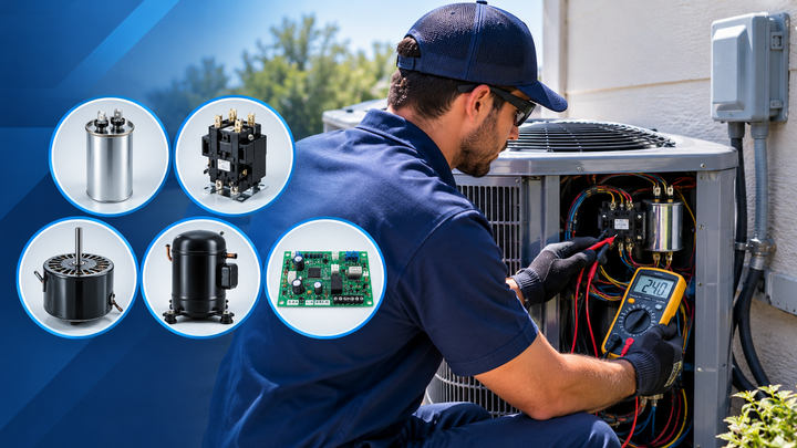 HVAC Air Conditioner Diagnosis in 2026: Chat-Style Troubleshooting from Symptom to OEM Part