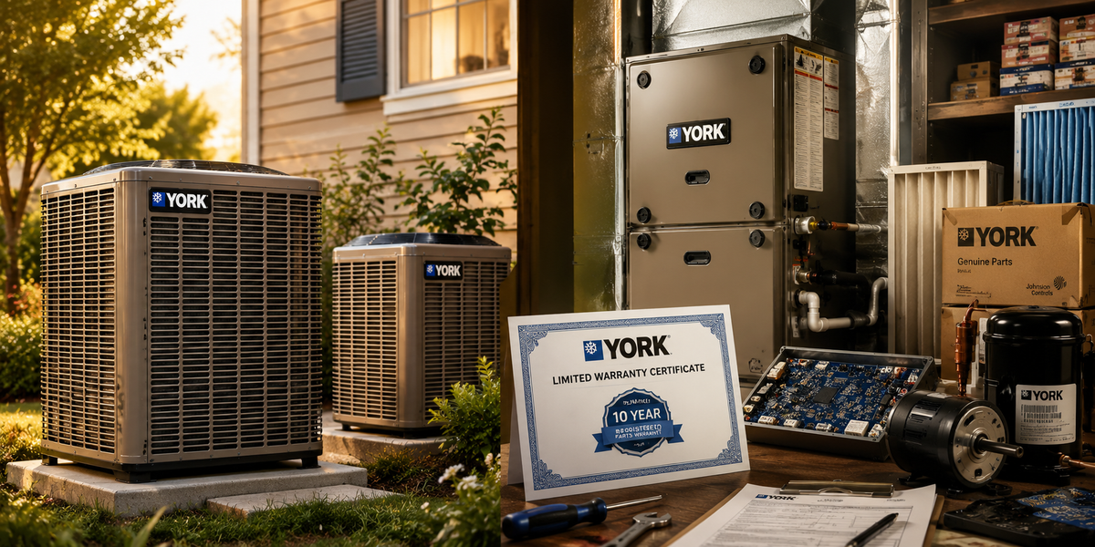York HVAC Warranty Guide 2026: What's Covered, What Voids It, and Why OEM Parts Matter