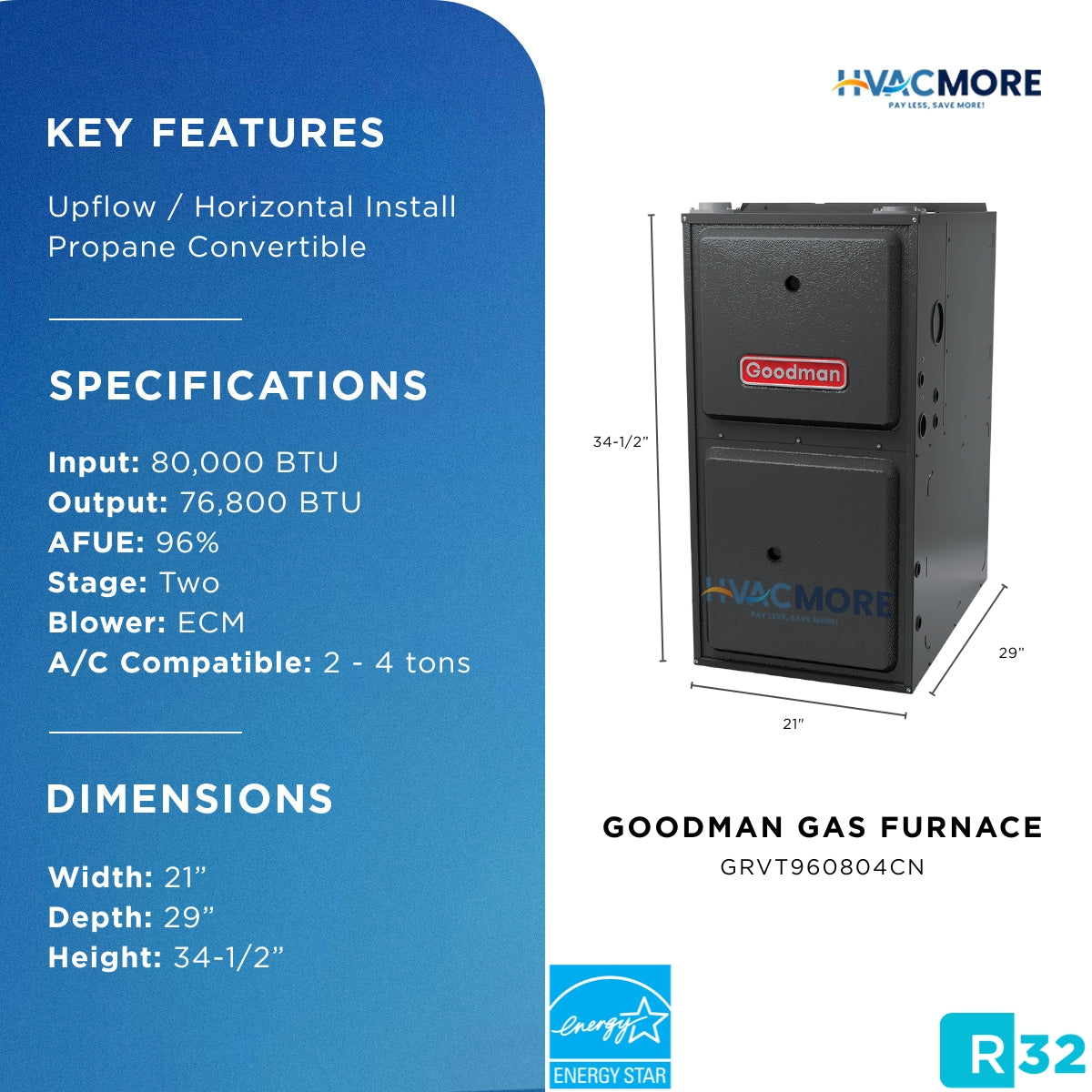 GRVT960804CN specifications