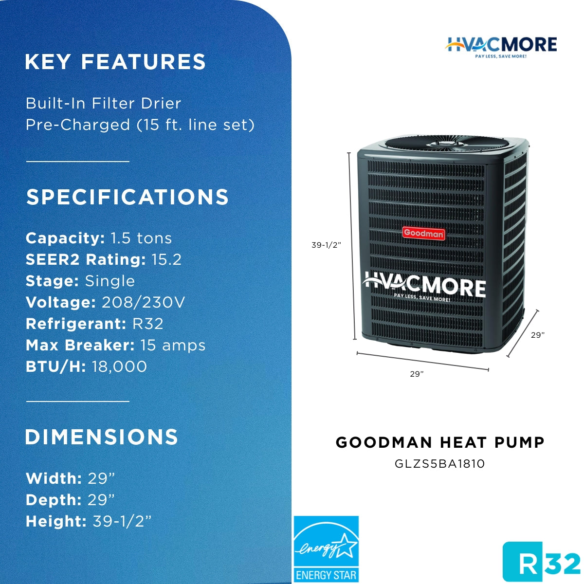 GLZS5BA1810 specifications