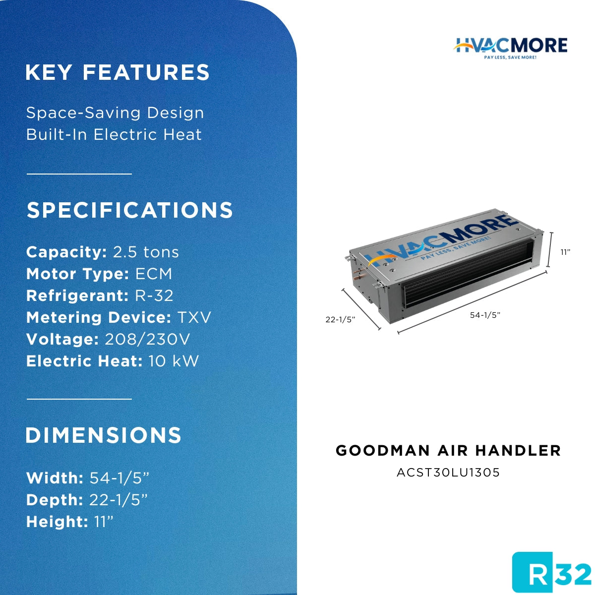 Goodman ACST30LU1305 specifications