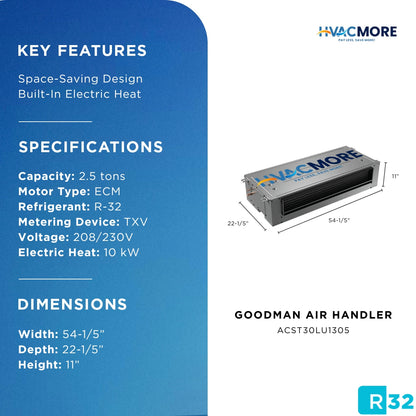Goodman ACST30LU1305 specifications