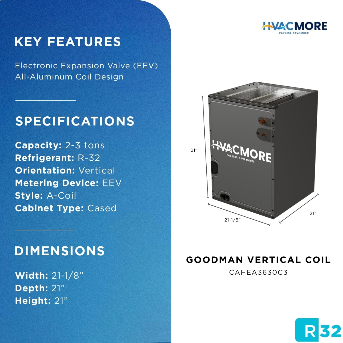 Goodman CAHEA3630C3 specifications