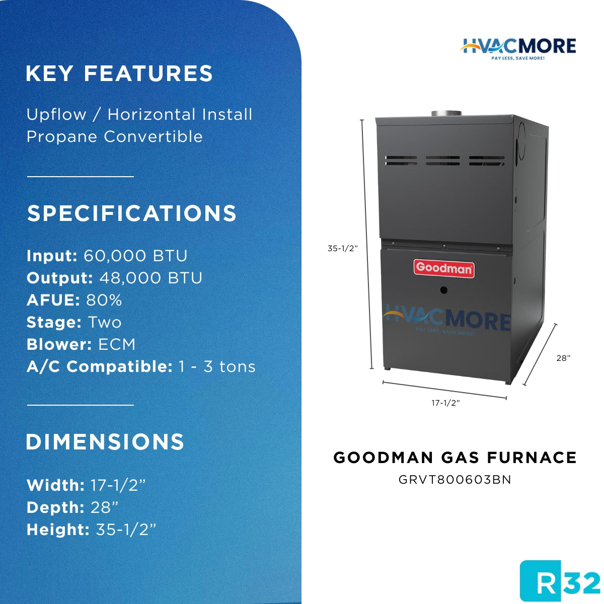 GRVT800603BN specifications