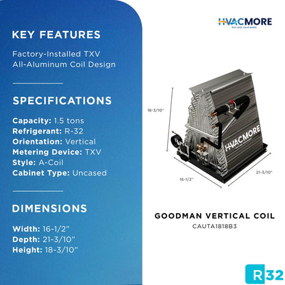 Goodman CAUTA1818B3 specifications