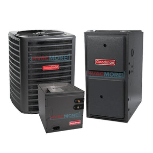 Goodman 2.5 Ton 13.8 SEER2 AC & 96% AFUE 60K BTU Gas Furnace System Upflow