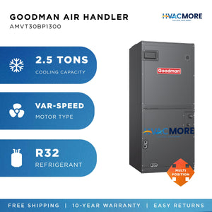 Goodman 2.5 Ton 17.5" Variable-Speed Multi-Position Air Handler with TXV & ComfortBridge R-32