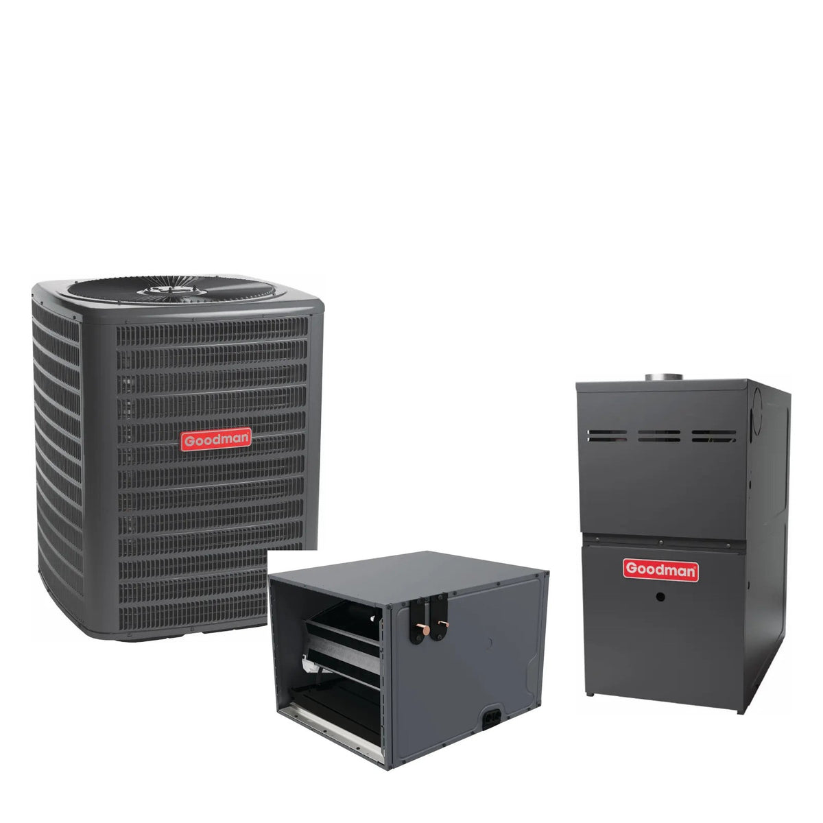 Goodman GLXS3BN4210 + CHPTA4230C3 + GR9S801005CN matched system