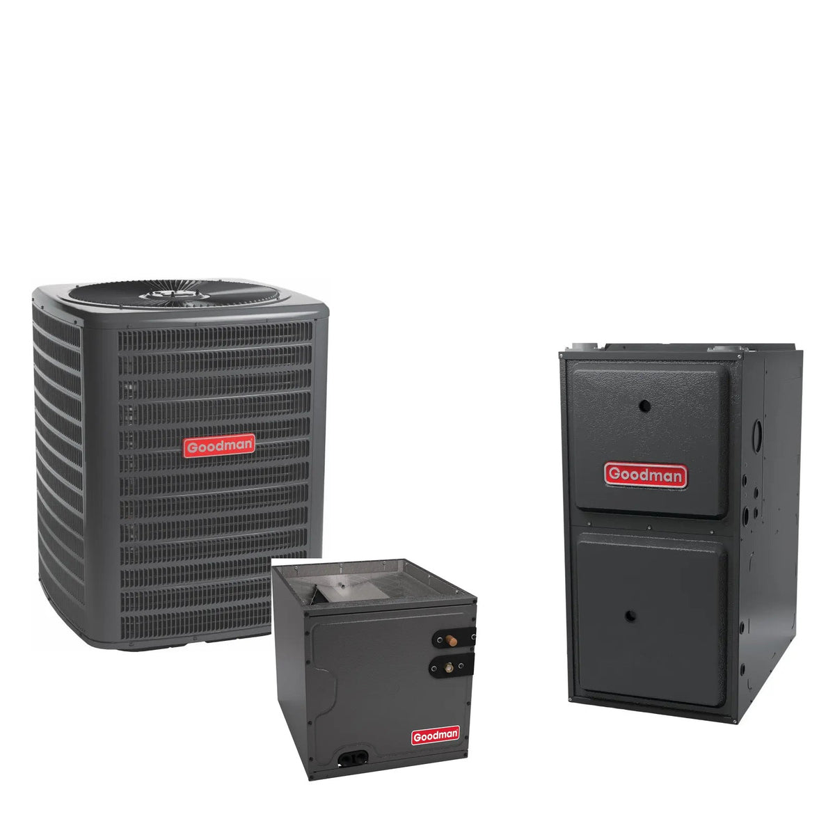 Goodman GLXS5BA3010 + CAPTA3626B3 + GR9T960803BN matched system