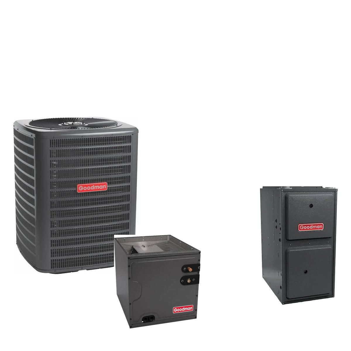 Goodman GLXS5BA3010 + CAPTA3626B3 + GR9S920603BN matched system